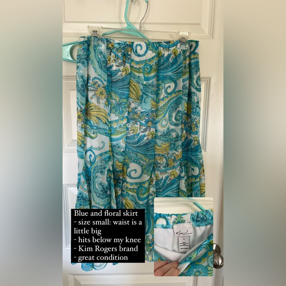 Floral Kim Rogers Skirt